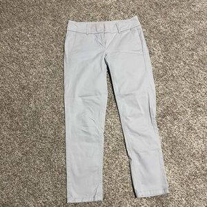 LOFT Light Gray Ankle Pants